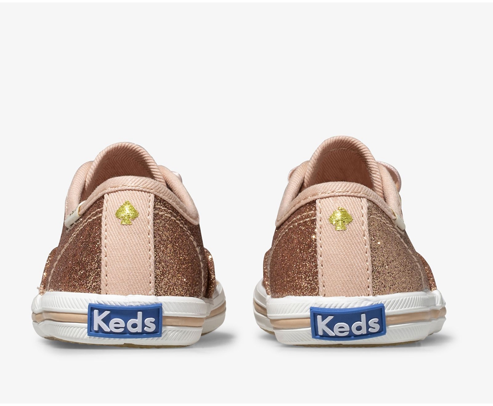 Zapatillas Keds Niños Rosas Doradas - Kate Spade New York Champion Glitter - 938-YDJPWS